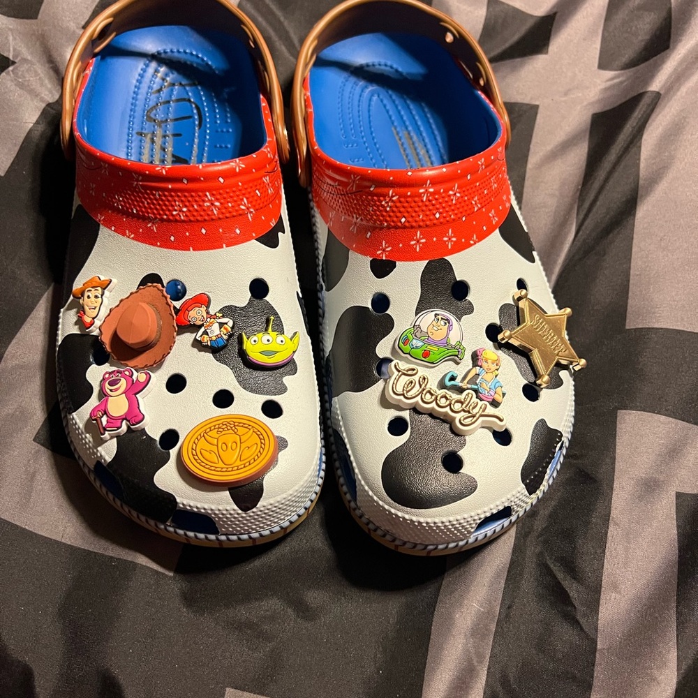 Mens Toy Story Themed Clogs w/ extra charms